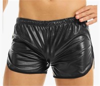 New (Size 160/ S) Wet Look Faux Leather Swim