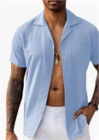 New (Size 2XL)  Button Down Shirts Short Sleeve