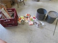 minnow buckets & fishing items