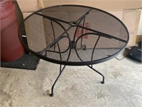 CAST IRON OUTDOOR TABLE, 28" X 41.5"
