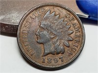 OF) Full Liberty 1897 Indian head penny