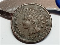 OF) Full Liberty 1883 Indian head penny