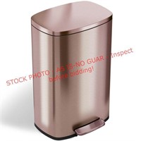 iTouchless 13.2Gal Trash Can, Rose Gold