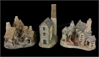 (3) David Winter Miniature Buildings
