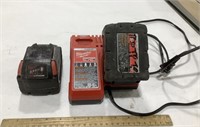 Milwaukee charger w/ 2 m18 batteries - missing