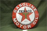 Texaco 30" Sign Gasoline And Motor Oil