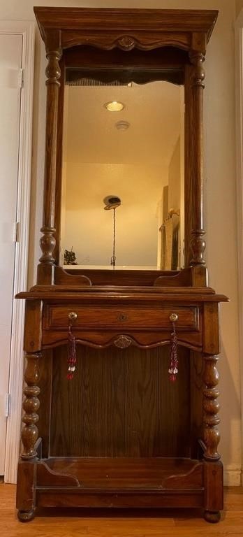 F - ENTRYWAY STAND W/ MIRROR (P4)