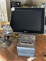 NCR Monitor w Scanner & Receipt Printer