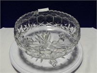 9" CRYSTAL FOOTED BOWL