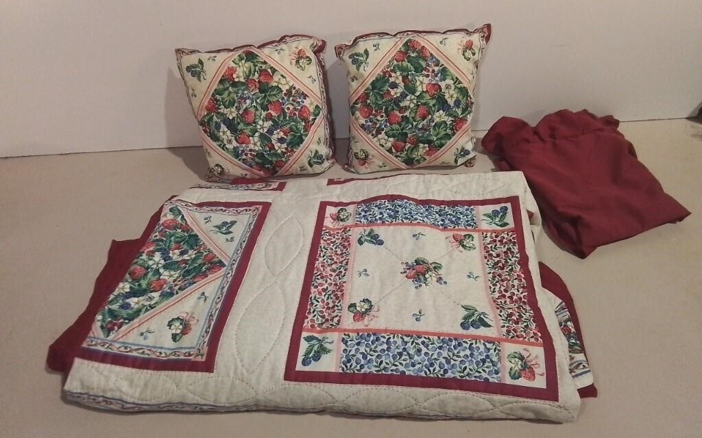 Quilt, Pillows & Pillow Case