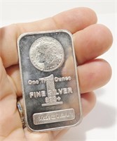 One Ounce .999 Silver Bullion Bar