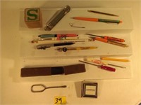 Adv Pens & Pencils, German Straight Razor Box