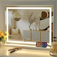 Vanity Mirror with Lights, 23" x 18" Makeup