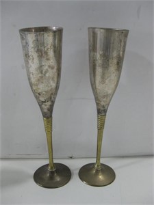 Two Brass Chalices