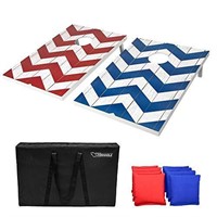 New GoSports Chevron Design Cornhole Game Set - In