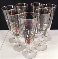 Set of 7 Champagne Flutes