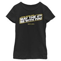 STAR WARS Girl's May The Fourth 2018 T-Shirt SIZE