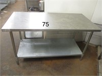 5' X 30" S/S WORK TABLE