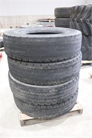 4 USED MICHELIN XDN2 TIRES - 11R22.5