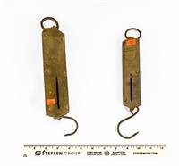 2 Brass Face Scales, (1) 50 lb. and (1) 24 lb.