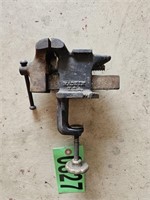 Small clamp on bench vise made in USA with Anvil