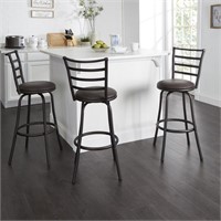 B4024  3 Pack Swivel Barstool, 24" or 29