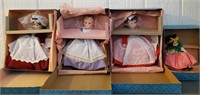 4 Madame Alexander Dolls In Boxes