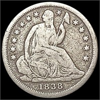 1838 Seated Liberty Half Dime NICELY CIRCULATED