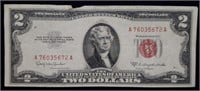 1953 C $2 Red Seal Legal Tender Bank Note