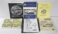 7pc MGB Car Parts Catalogs & Fault Diagnosis