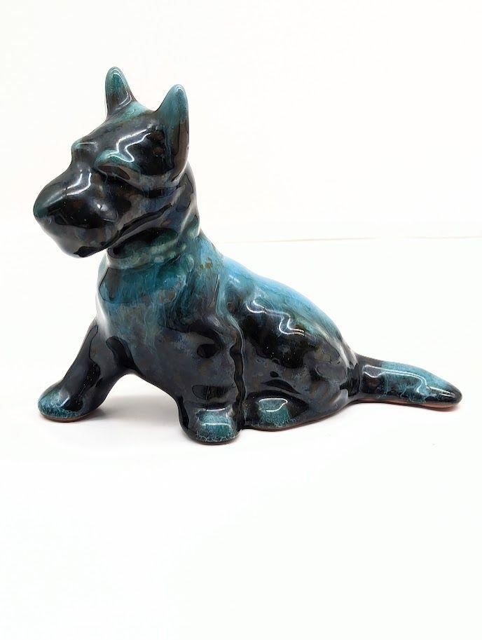 Blue Mountain Pottery Dog Statue 5.75" tall