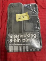 Interlocking 8-bin pack