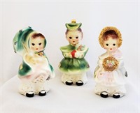 3 Josef Originals CA Carol Alice Holiday Figurines