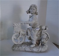 16" Garden Diplay   ( Girl on Bike)