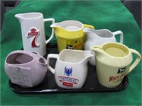 LOT OF 6 MIXED WHISKY / BEER PITCHERS