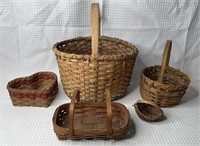 5 Vintage Baskets
