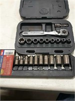 Craftsman 1/4 in set and Pittsburgh sockets