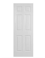 6 Panel Interior Door Slab 36x80in retail $77