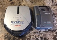 Sony Discman & Sony Walkman Lot UNTESTED