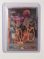 PATRICK EWING SIGNED SPORTS CARD WITH COA KNICKS