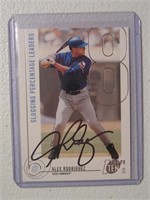 ALEX RODRIGUEZ SIGNED SPORTS CARD WITH COA