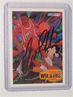 DOMINIQUE WILKINS SIGNED SPORTS CARD WITH COA