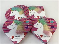 4 Unicorn Gummy Hearts