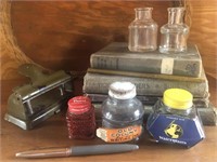 Ink bottles,pens, click the picture for details