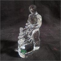 Orrefors Sweden glass blacksmith figurine