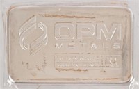 OPM 10 Troy Ounce .999+ Fine Silver Bar