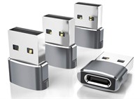 (New)Elebase USB to USB C Adapter 4 Pack,Type C