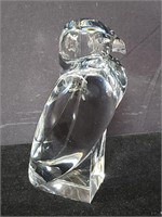 Baccarat crystal falcon paperweight, 3 1/2" l. x
