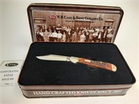 Mini Copperlock bone handled knife in tin