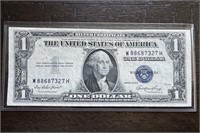 RARE 1935E US SILVER CERTIFICATE $1 DOLLAR BILL